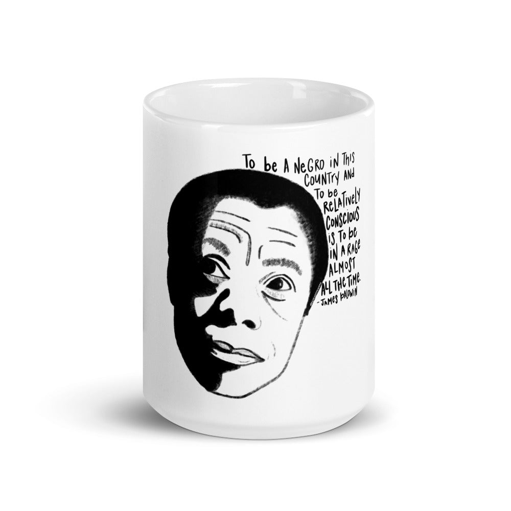 James Baldwin - Black and Conscious Mug
