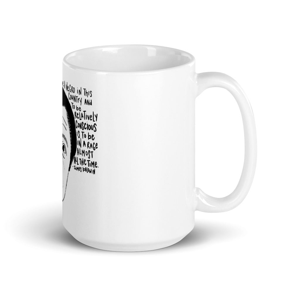 James Baldwin - Black and Conscious Mug